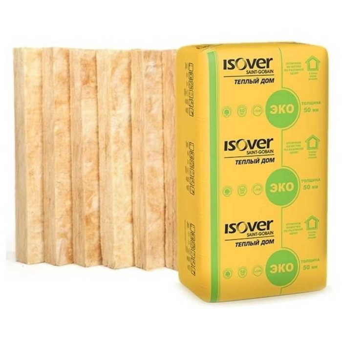 Утеплитель Isover Изовер Тёплый Дом Плита 50х610х1170 в Рощино